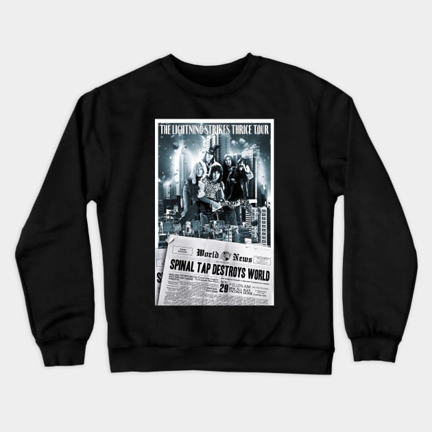 Spinal Tap Nov. 29, 1985 concert poster Crewneck Sweatshirt by UnlovelyFrankenstein